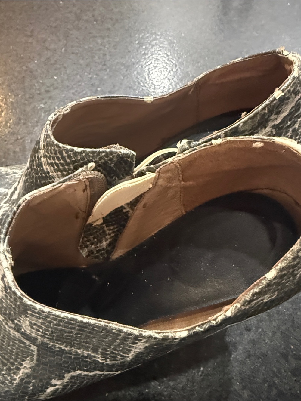 Python-Print Platform Clogs - Gray/Brown - Picture 5 of 7
